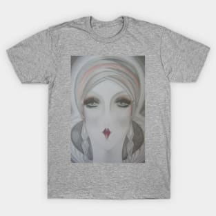 art deco flapper  70s Jacqueline Mcculloch T-Shirt